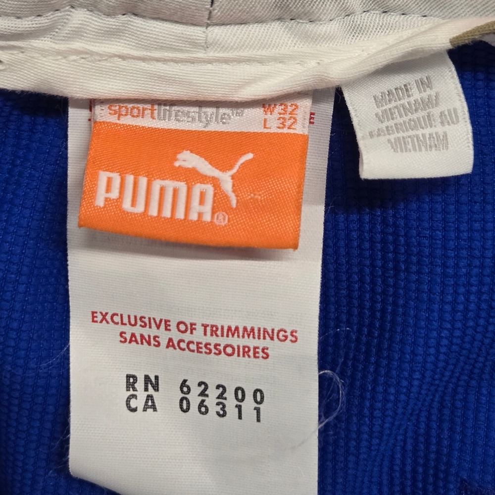 Puma Golf Pants Men Size 32x30* Blue Flat Front Straight Leg Performance Golf - Picture 2 of 10